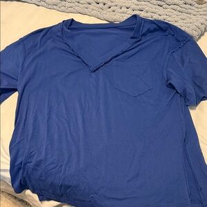 Blue V-Neck T-Shirt